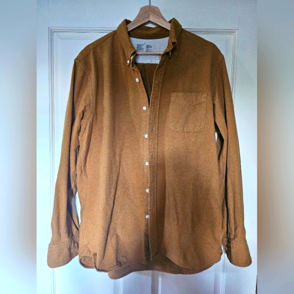 Muji Flannel Button-Up Shirt